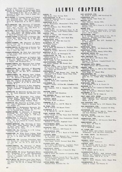 Alumni Chapters, April 1946